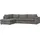 Livetastic Eckcouch 2-Sitzer Silber
