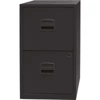 BISLEY Home PFA 2 Hängeregistraturschrank schwarz 2 Schubladen 41,3 x 40,0 x 67,2 cm