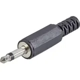 TRU Components 1559792 Klinken-Steckverbinder 3.5mm Stecker, gerade Polzahl 2 Mono Schwarz