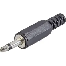 TRU Components 1559792 Klinken-Steckverbinder 3.5mm Stecker, gerade Polzahl 2 Mono Schwarz