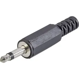 TRU Components 1559792 Klinken-Steckverbinder 3.5mm Stecker, gerade Polzahl 2 Mono Schwarz