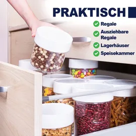konzept-11 Vorratsdose 2400 ml 6-tlg. Weiß