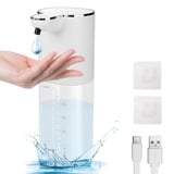 Seifenspender Automatisch, 400ml Seifenspender Wandbefestigung mit Sensor, 4 Einstellbare Stufen, USB Wiederaufladbar, IPX5 Wasserdicht Elektrischer Seifenspender für Küche Bad (Flüssigetyp)