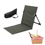 Kasmole Reise-Strandstuhl | Tragbarer Strandmatten-Loungesessel,Wasserdichter, klappbarer Strandstuhl mit Verstellbarer Rückenlehne für Garten, Terrasse, Reisen, drinnen und draußen