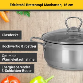 Krüger Manhattan Bratentopf 16 cm