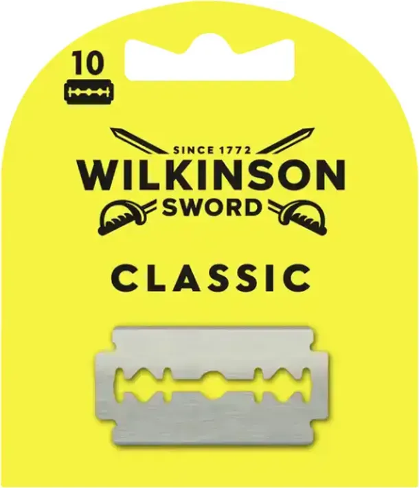 WILKINSON Klassische Zweiklingen-Rasierklingen 10 Stück