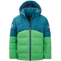 TROLLKIDS Gryllefjord Daunenjacke Dark Marine/Fresh Green 92