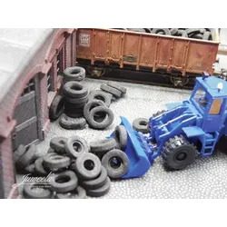 Lkw-Altreifen, lose 20 g von Juweela 1:87