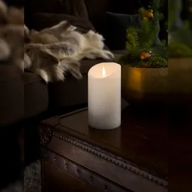 Konstsmide LED Echtwachskerze 18 cm weiß