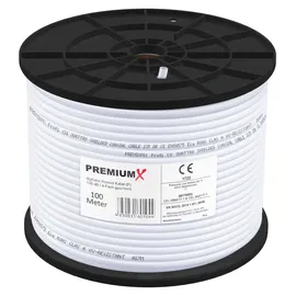 PremiumX Koaxial-Kabel 135dB 4x F-Stecker 100 m