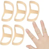 INF Fingerschiene für Schnappfinger 5er-Pack, Set mit fünf Größen, Kleiner Finger Fingerschiene Ringfinger Finger Schiene, Knuckle Immobilisierung, Beige
