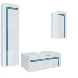 Vladon Aloha V2 1-tlg. Weiß matt/Weiß glänzend