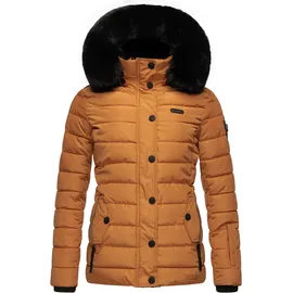 Navahoo Winterjacke Milianaa dunkelgelb / schwarz XS