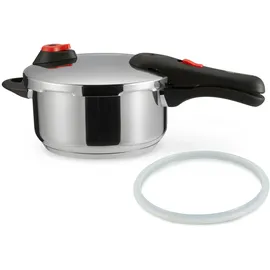 AmazonBasics Amazon Basics Schnellkochtopf aus Edelstahl, induktionsgeeignet, 4 liter