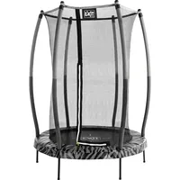 EXIT TOYS Tiggy junior Trampolin 140 cm inkl. Sicherheitsnetz schwarz/grau