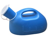 Healifty Herren Urinflasche Outdoor Pee Flasche tragbare Notfalltoilette mit Deckel 2000 ml (blau)
