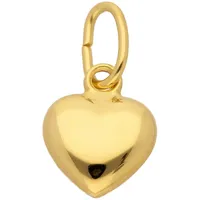 Ketten-Anhänger ADELIA ́S "585 Gold Anhänger Herz", gold, Schmuckanhänger, Damen, Gelbgold 585, 585 Gold Goldschmuck für Damen