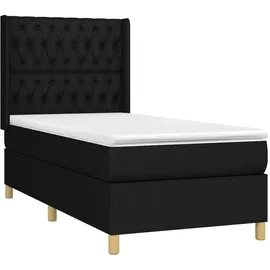 vidaXL Boxspringbett 100 x 200 cm Schwarz