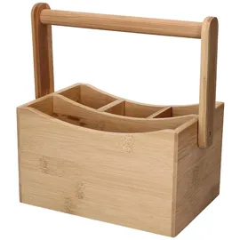 Mambocat Bambusbesteckhalter mit Besteck für 6 Personen