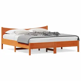 vidaXL Massivholzbett 180 x 200 cm Braun