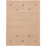 carpetfine Gabbeh Uni, beige, 300x400 cm | Moderner Teppich für Wohn- und Schlafzimmer