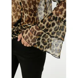 Aniston SELECTED Chiffonbluse Animal-Print beige/schwarz 40