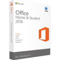 Microsoft Office 2016 Home and Student | Mac / Windows | PKC | DE