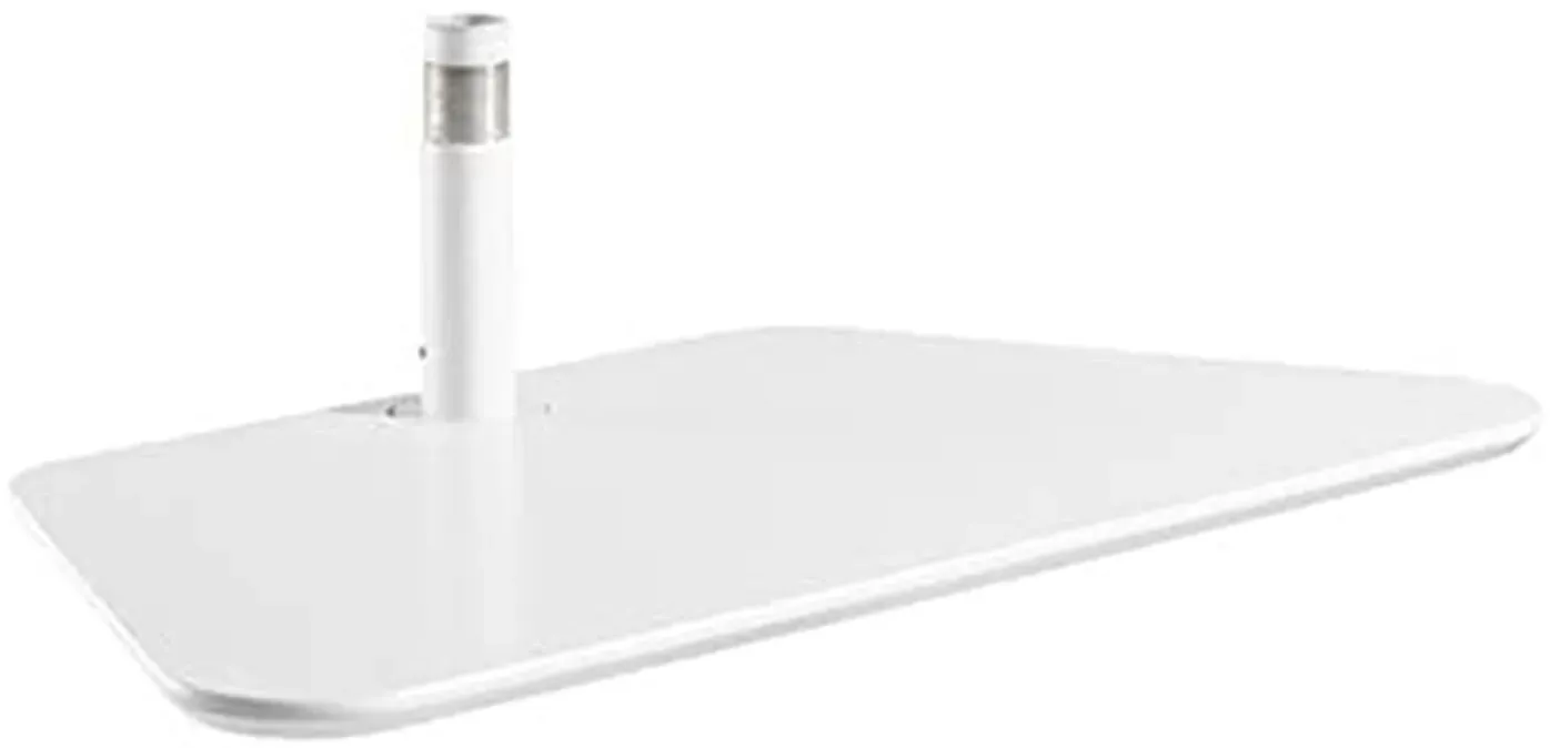 EasyLife - Zubehör Konsolen Ablage Halterung für Design STAFFELEI Tripod TV-Stativ, mit 140° Drehfunktion, hochwertige und beständige Lackierung in Weiß