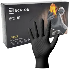 Mercator GOGRIP Schutzhandschuhe aus Nitril Schwarz XL 50 Stk