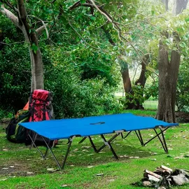 Outsunny Feldbett Klappbar Blau/Schwarz
