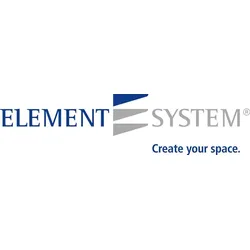 Element System Bücherbügel ( 3000200882 ) weißaluminium Breite 143 mm Tiefe 118 mm