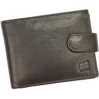 NORDEE Elegante Geldbeutel Herren, Portemonnaie Herren 13 cm x 9,5 cm x 2,5cm Geldbörse Herren, RFID Schutz, Kunstkeder Portmonee Herren - Braun