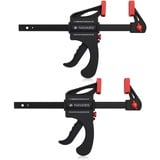 Navaris 2x Einhandzwingen Spanner Set - Spannweite: 15cm Spannkraft: 60kg - Einhandzwinge Schraubzwinge Set - 2x medium Schraubzwingen Klemmzwingen