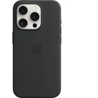 Apple iPhone 15 Pro Silikon Case mit MagSafe schwarz
