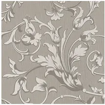 Profhome Textiltapete 0,53 m x 10 m 5,33 m2 Grau/Beige 956336