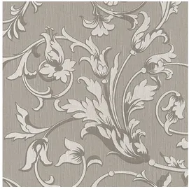 Profhome Textiltapete 0,53 m x 10 m 5,33 m2 Grau/Beige 956336