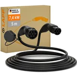Lapp HELIX, schwarz Ladekabel E-Auto, 7,4 kW, Kabellänge: 5 m