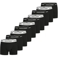 JACK & JONES Boxershorts Herren 10er Pack JACANTON 5X Schwarz & 5X Schwarz