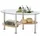 Stolkom Panty Glastisch, Wohnzimmertisch, Beistelltisch Glas BxHxT 90x42x55 cm (B/H/T)