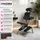 Tectake Massagestuhl aus Kunstleder - schwarz