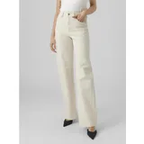 Vero Moda Vmtessa Hr Wide Jeans Ecru Ga Noos - 29W / 34L