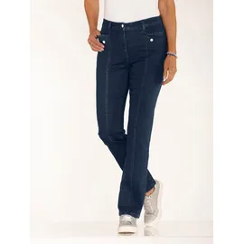 Classic Basics Bequeme Jeans CLASSIC BASICS, Damen, Gr. Normalgrößen, blau, bleached, 81% Baumwolle, 17% Polyester, 2% Elasthan, unifarben, lang, Jeans