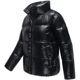 Marikoo Damen Winter Steppjacke gesteppt Anorak Puffer Jacket Winterjacke hochschließender Kragen & Reißverschluss Hazalee