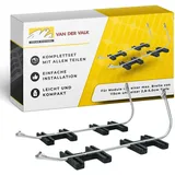 SICATRON Solarmodul-Halterung ValkBox3 I Aufständerung aus eloxiertem Aluminium I Einfache Montage ohne Bohren I 17° Neigung für maximale Solarerträge I Ideal für Flachdächer & Freiflächen