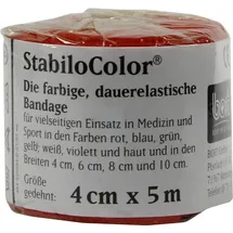 Bort Binde Stabilocolor 4 cm rot 1 St.