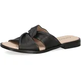 CAPRICE Damen Pantoletten aus Leder Bequem, schwarz, 37