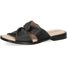 CAPRICE Damen Pantoletten aus Leder Bequem, schwarz, 37