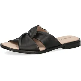CAPRICE Damen Pantoletten aus Leder Bequem, schwarz, 37