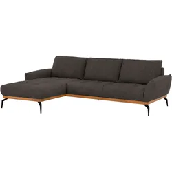 Ecksofa EXXPO - SOFA FASHION "NICEA, erstklassiger Sitzkomfort, tolle Detailverarbeitung", braun, B:264cm H:87cm T:171cm, Sofas, In hochwertiger Verarbeitung und ergonomische Sitzposition