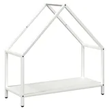 vidaXL Kaminholzregal Kaltgewalzter Stahl 60 x 25 x 60 cm Weiß